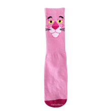 Pink Happy Socks Patrón personalizado para mujeres Calcetines de suhi Sushi Teen Tube Socks al por mayor